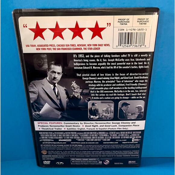 Good Night, and Good Luck DVD (2006 Widescreen) George Clooney, Robert Downey Jr - Picture 2 of 6